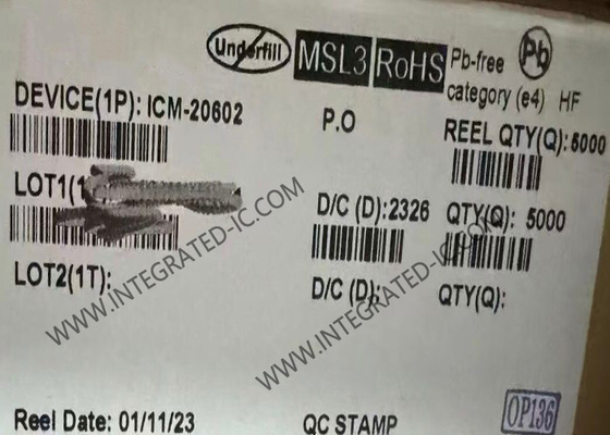 ICM-20602 센서 IC 고성능 6축 MEMS 모션트래킹 장치 LGA16