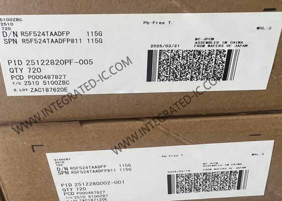 R5F524TAADFP 마이크로컨트롤러 MCU 칩에 있는 FPU를 가진 32비트 마이크로컨트롤러