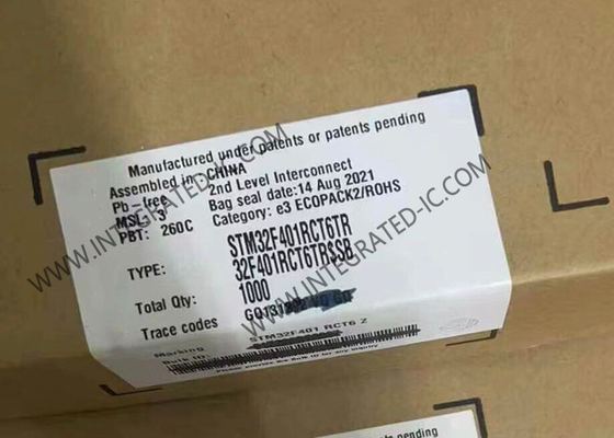 STM32F401RCT6TR 마이크로컨트롤러 MCU 84MHz 32비트 단일 코어 마이크로컨트롤러 LQFP64
