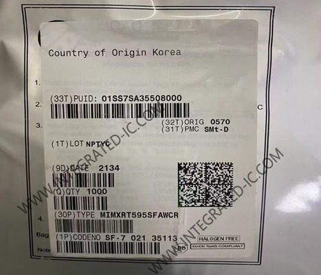 MIMXRT595SFAWCR 마이크로 컨트롤러 MCU 듀얼 코어 팔 코르텍스-M33 i.MX RT500 크로스오버 MCU