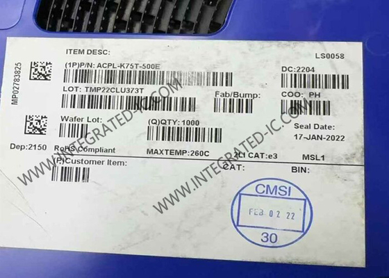 ACPL-K75T-500E 통합 회로 칩 자동차 고속 논리 출력 옵션 격리기 SO8