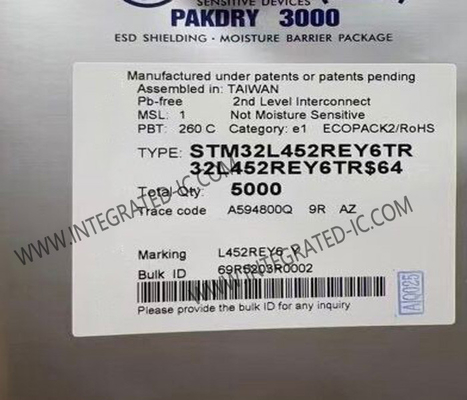마이크로컨트롤러 MCU STM32L452REY6TR 마이크로컨트롤러 IC 32Bit 하나의 핵 64-유에프비지에이
