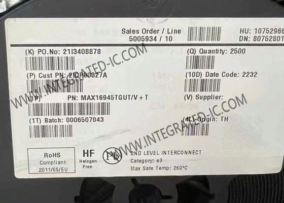 통합 회로 칩 MAX16945TGUT/V 30mA SOT23에서 역전하 펌프