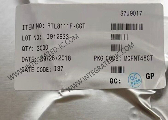 RTL8111F-CGT 이더넷 IC 통합 기가 비트 이더넷 컨트롤러 QFN48 이더넷 칩