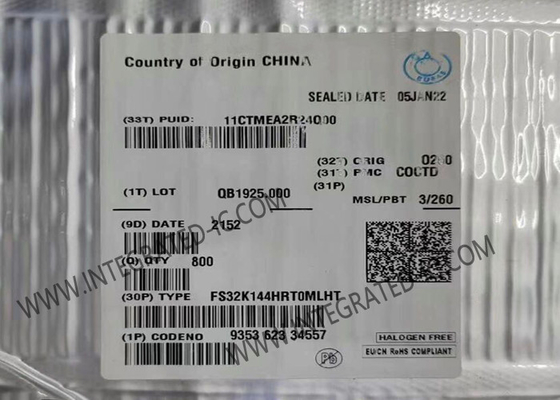 마이크로 컨트롤러 MCU FS32K144HRT0MLHT 512KB 플래시 마이크로 컨트롤러 IC 2.7V ~ 5.5V