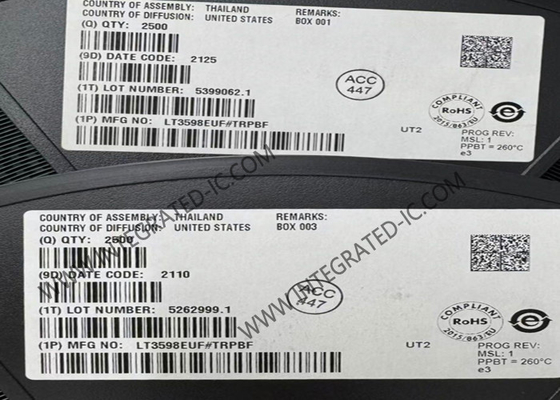 LT3598EUF 집적 회로 칩 6-스트링 LED 드라이버 IC 30mA LED 조명 드라이버 IC