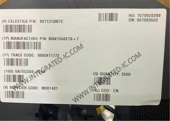 MAX1556ETB 통합 회로 칩 고효율 1.2A PWM 단계 아래 DC-DC 변환기