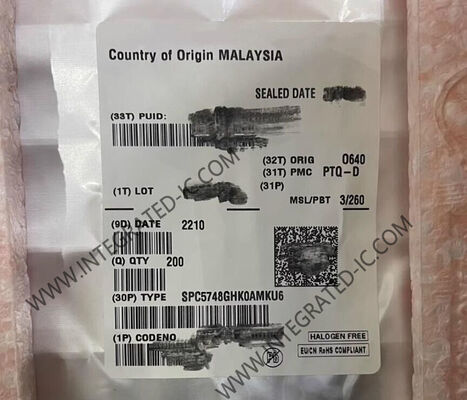 SPC5748GHK0AMKU6 32비트 트리코어 마이크로컨트롤러 MCU 6MB 플래시 32채널 eDMA 및 LQFP176 패키지