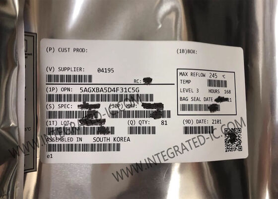 5AGXBA5D4F31C5G 필드 프로그래머블 게이트 어레이 FPGA IC, 고성능 애플리케이션용 내장 프로그래머블 로직