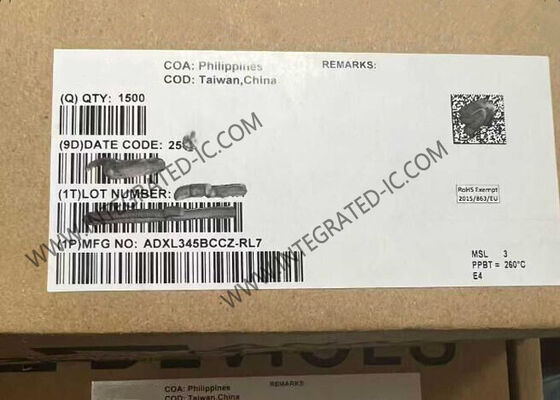 ADXL345BCCZ 초저전력 3축 디지털 가속도계 센서 IC (디지털 출력 포함)