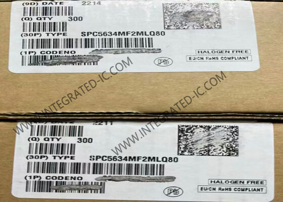 SPC5634MF2MLQ80 32비트 단일 코어 마이크로컨트롤러 MCU 80MHz 1.5MB 플래시 LQFP144