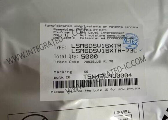 LSM6DSV16XTR 센서 IC 내장 센서 융합과 함께 6축 관성 측정 단위