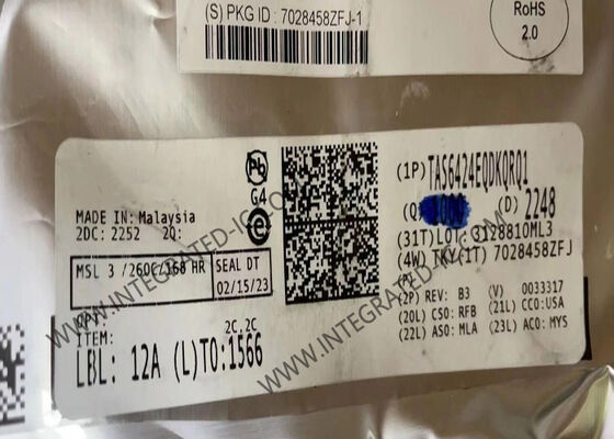 TAS6424EQDKQRQ1 75W 2MHz 쿼드 채널 자동차 클래스-D 오디오 앰프 IC 칩