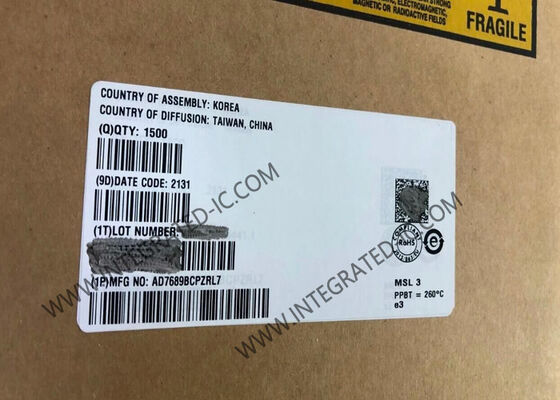 AD7689BCPZ 16-비트 8-채널 250 kS/s 아날로그에서 디지털 변환기 통합 회로 칩 LFCSP-20