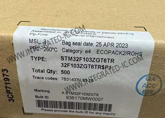 STM32F103ZGT6TR 32비트 마이크로 컨트롤러 72MHz 단일 코어 LQFP-144 MCU