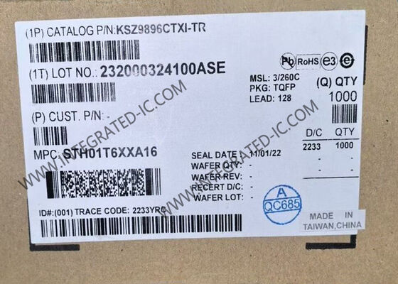 이더넷 IC KSZ9896CTXI 6포트 기가비트 이더넷 스위치 TQFP-128 이더넷 칩