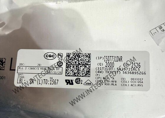 ISO7731DWR 통합 회로 칩 고속 강화 디지털 격리기